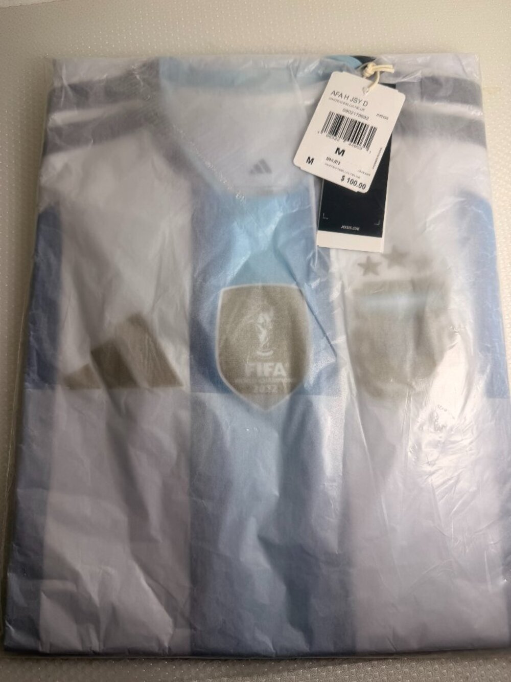 Adidas Argentina 2022 FIFA World Champions Jersey Messi Era NWT Size M